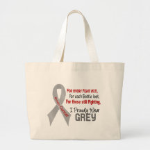 Brain Cancer For Every…..I Proudly Wear Grey 1 Bags