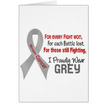 Brain Cancer For Every…..I Proudly Wear Grey 1 Cards