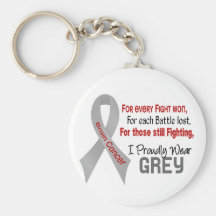 Brain Cancer For Every…..I Proudly Wear Grey 1 Keychains