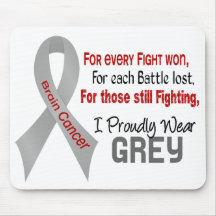 Brain Cancer For Every…..I Proudly Wear Grey 1 Mouse Pad