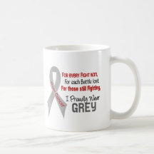 Brain Cancer For Every…..I Proudly Wear Grey 1 Coffee Mugs