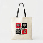 Brain Cancer Hope Love Inspire Awareness Bags