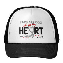 Brain Cancer I MISS MY DAD Trucker Hats