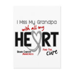 Brain Cancer I MISS MY GRANDPA Post Cards