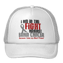 Brain Cancer IN THE FIGHT 1 Best Friend Mesh Hats