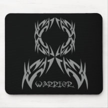 Brain Cancer Mens Warrior Tribal Mousepad