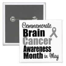 Brain Cancer Month - Commemorate Pin