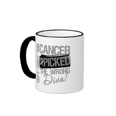 Brain Cancer Picked The Wrong Diva Coffee Mugs by cancerapparel