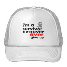 Brain Cancer Survivor Never Give Up Hat