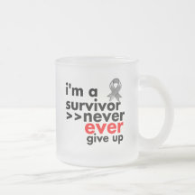 Brain Cancer Survivor Never Give Up Mugs