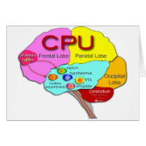 Brain CPU light Card