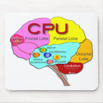 Brain CPU light Mousepads
