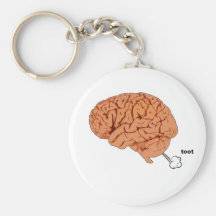 Brain fart key chain