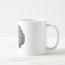Brain illustration coffee mug