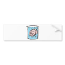 brain in a jar bumper sticker