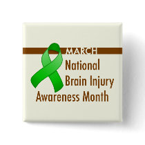 Brain Injury Awareness Month Button