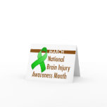 Brain Injury Awareness Month Card