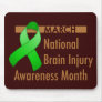 Brain Injury Awareness Month Dark Mousead Mouse Mats