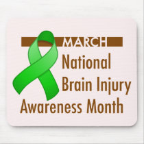 Brain Injury Awareness Month Light Mousepad