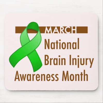 Brain Injury Awareness Month Light Mousepad by jamieco