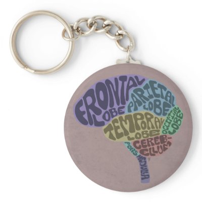 Brain Keychain by Redbank