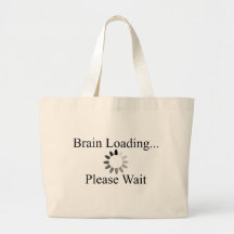 Brain Loading Circle Tote Bag