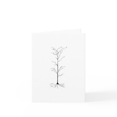 Brain Note Card by dwgodwin