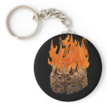 brain on fire key chain