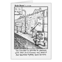 Brain Shorts "Chia Wall" by Jim Kraft Card