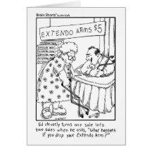 Brain Shorts "Extendo Arm" by Jim Kraft Card