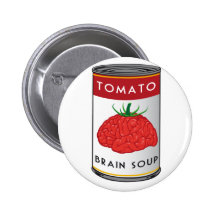 brain soup pinback buttons