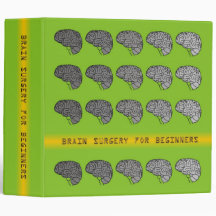 Brain Surgery for Beginners - Neon Green Vinyl Binders