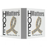 Brain Tumor Hope Matters Jeweled Ribbon Binder