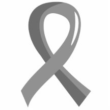 Brain Tumour Grey Ribbon 3 Photo Cutout