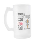 Brain Tumour Hope Love Faith Prayer Cross mugs
