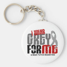 Brain Tumour I Wear Grey For ME 6.2 Key Chain