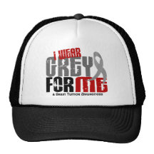 Brain Tumour I Wear Grey For ME 6.2 Mesh Hats