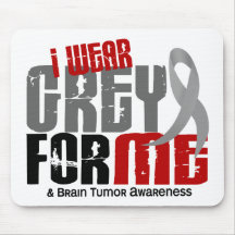 Brain Tumour I Wear Grey For ME 6.2 Mousepad