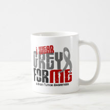 Brain Tumour I Wear Grey For ME 6.2 Mug