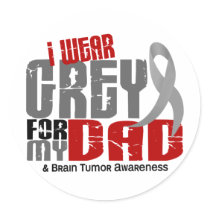 Brain Tumour I Wear Grey For My Dad 6.2