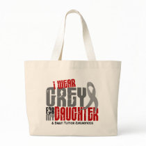Brain Tumour I Wear Grey For My Daughter 6.2 Canvas Bag