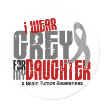 Brain Tumour I Wear Grey For My Daughter 6.2