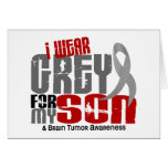 Brain Tumour I Wear Grey For My Son 6.2 Cards