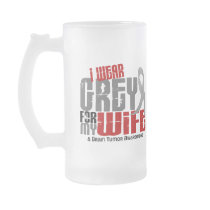 Brain Tumour I Wear Grey For My Wife 6.2 Coffee Mug