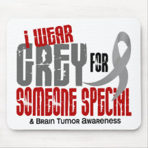 Brain Tumour I Wear Grey For Someone Special 6.2 Mousepads