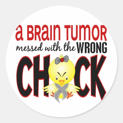 Brain Tumour Messed With The Wrong Chick Sticker