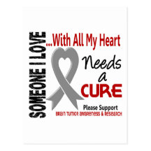 Brain Tumour Needs A Cure 3 Post Card