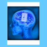 brain turned off postcards