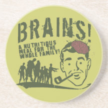 Brains! Beverage Coaster