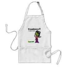 Brains for dinner! apron